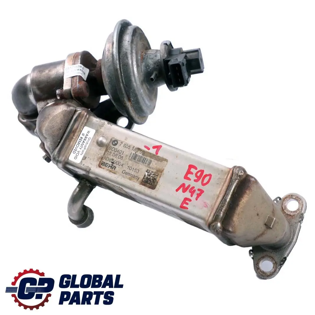 N47 M?ltiple de escape EGR Enfriador de gas para BMW E87 LCI E90 E91 Diesel con número de pieza 7805189 BMW E87 LCI E90 E91 Diesel N47 M?ltiple de escape EGR Enfriador de gas - SKU 7805189-1 - Número de pieza 7805189