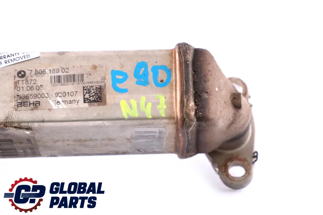 AGR-Gas-Kühler BMW E81 E87 LCI E90 E91 N47 Abgaskrümmer-Kühler für mit Teilenummer 7805189 AGR-Gas-Kühler BMW E81 E87 LCI E90 E91 N47 Abgaskrümmer-Kühler - SKU 7805189 - Teilenummer 7805189