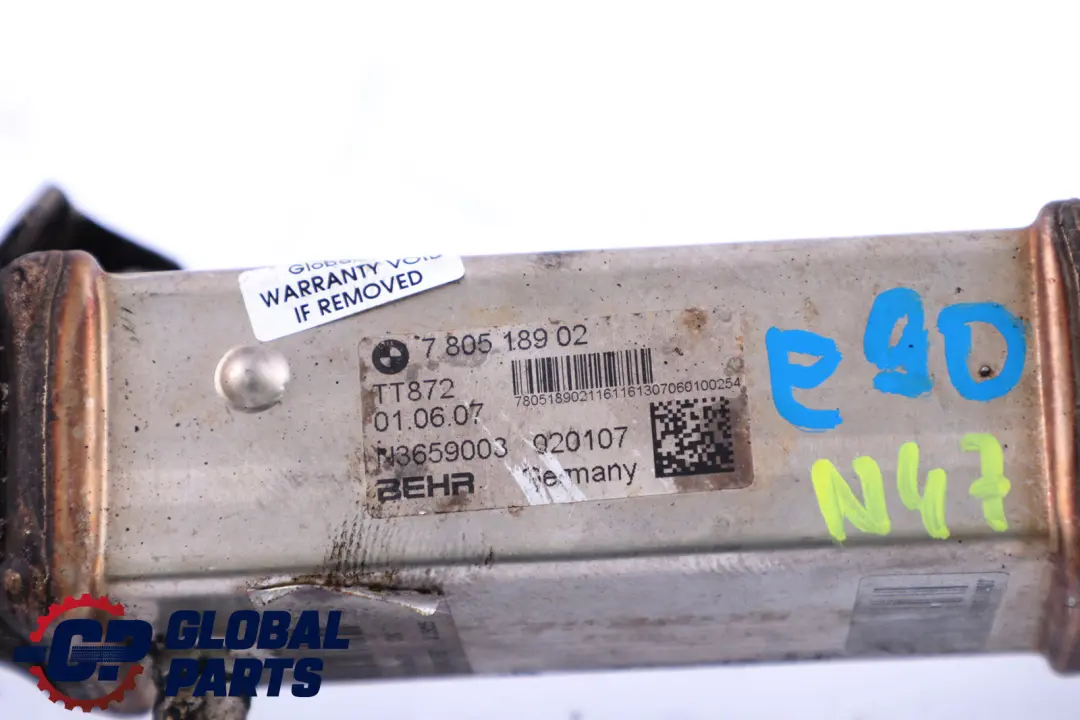 AGR-Gas-Kühler BMW E81 E87 LCI E90 E91 N47 Abgaskrümmer-Kühler für mit Teilenummer 7805189 AGR-Gas-Kühler BMW E81 E87 LCI E90 E91 N47 Abgaskrümmer-Kühler - SKU 7805189 - Teilenummer 7805189