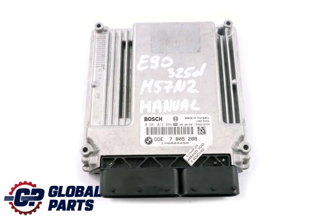 BMW E60 LCI E90 E91 325d 525d M57N2 ECU Engine Control Unit DDE Manual - SKU 7805288-2 - Part number 7805288