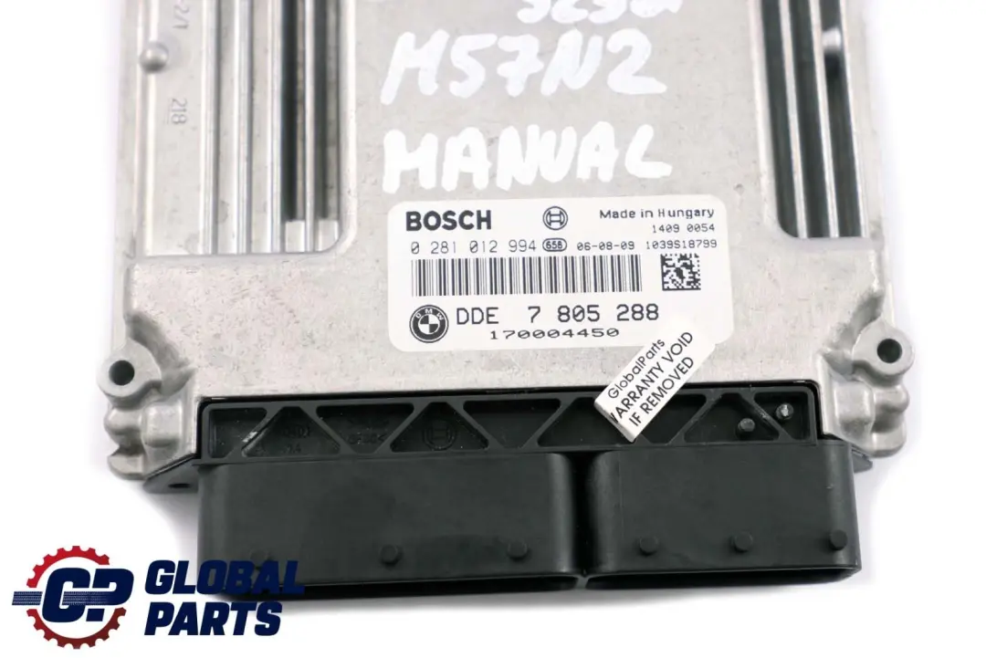 BMW E60 LCI E90 E91 325d 525d M57N2 ECU Engine Control Unit DDE Manual - SKU 7805288-2 - Part number 7805288