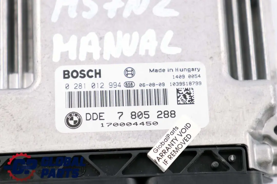 BMW E60 LCI E90 E91 325d 525d M57N2 ECU Engine Control Unit DDE Manual - SKU 7805288-2 - Part number 7805288