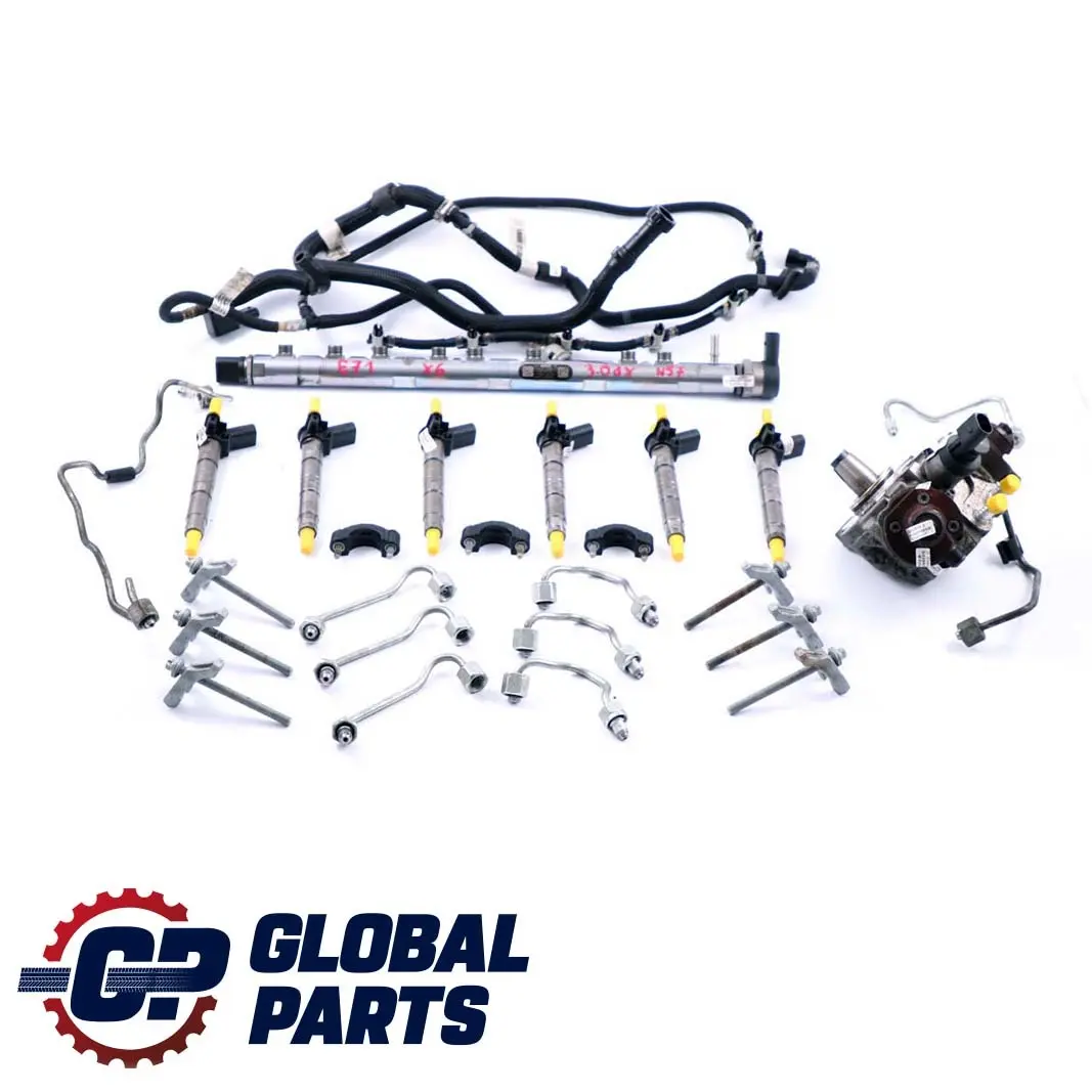 BMW E70 LCI E71 30dX Diesel N57 Set Pompa Carburante Iniettore Sistema Iniezione