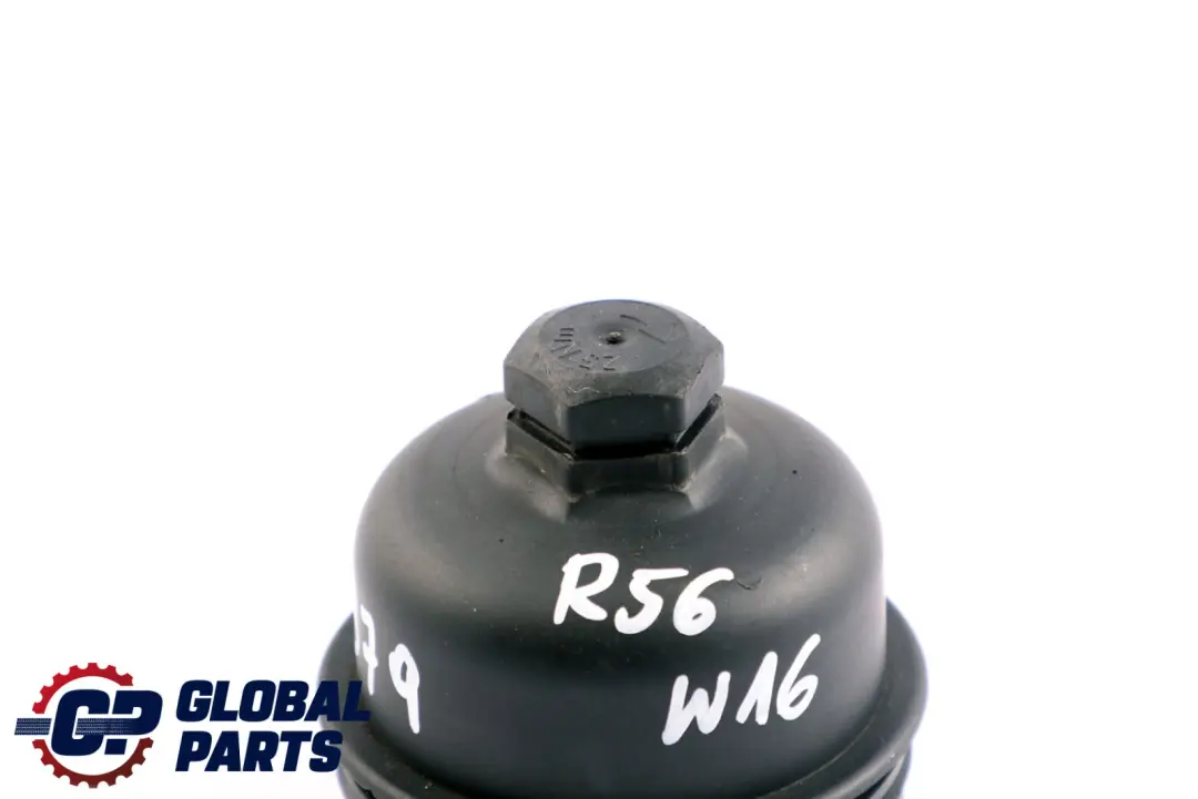 Oil Filter Cover to Mini Cooper R55 R56 Petrol Engine with Part number 7805979 Mini Cooper R55 R56 Petrol Engine Oil Filter Cover - SKU 7805979 - Part number 7805979
