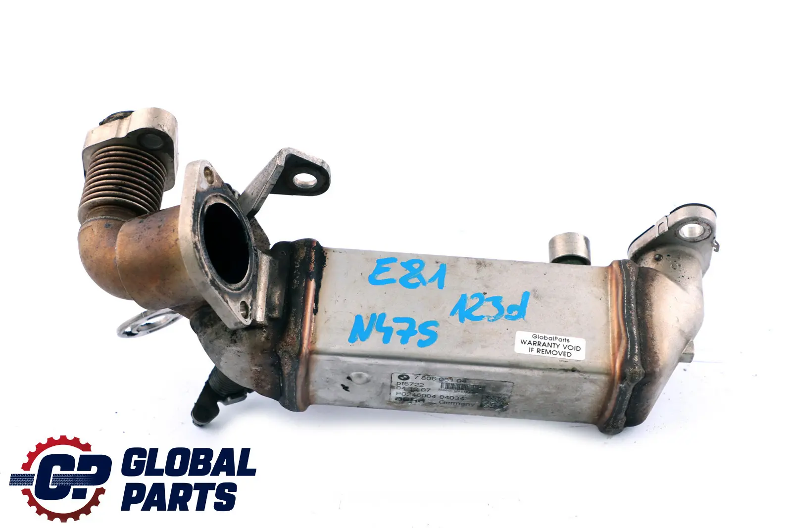 Radiatore Gas EGR BMW E81 E82 E87 LCI 123D N47S Collettore Di Scarico 7806051