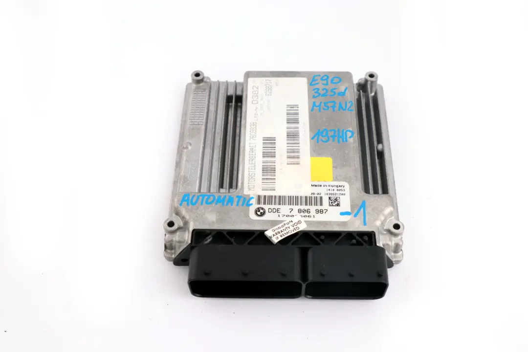 M57N2 325d 525d ECU Steuergerät CAS3 Schlüssel für BMW 3 5 E60 LCI E90 mit Teilenummer 7806987 BMW 3 5 E60 LCI E90 M57N2 325d 525d ECU Steuergerät CAS3 Schlüssel - SKU 7806987-1 - Teilenummer 7806987