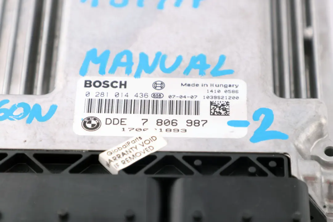 M57N2 197HP ECU Kit DME CAS3 + Key to BMW 3 5 Series E60 LCI E90 325d 525d with Part number 7806987 BMW 3 5 Series E60 LCI E90 325d 525d M57N2 197HP ECU Kit DME CAS3 + Key - SKU 7806987-2 - Part number 7806987
