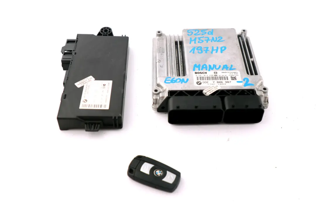 BMW 3 5 Series E60 LCI E90 325d 525d M57N2 197HP ECU Kit DME CAS3 + Key - SKU 7806987-2 - Part number 7806987