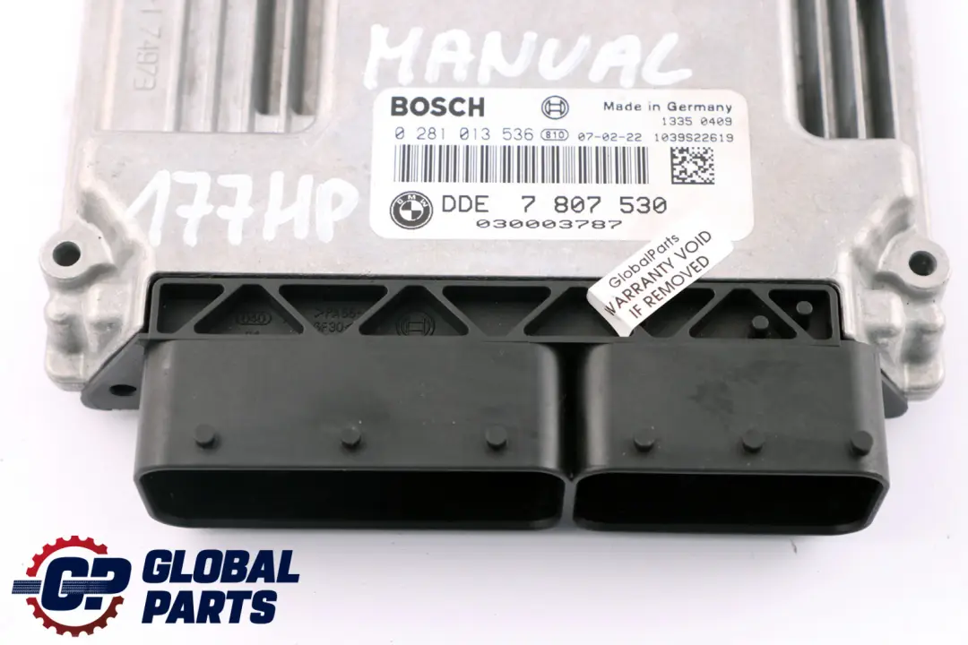 N47 Engine Control Unit ECU DDE to BMW E60 E81 E87 LCI E90 120d 320d 520d with Part number 7807530 BMW E60 E81 E87 LCI E90 120d 320d 520d N47 Engine Control Unit ECU DDE - SKU 7807530 - Part number 7807530