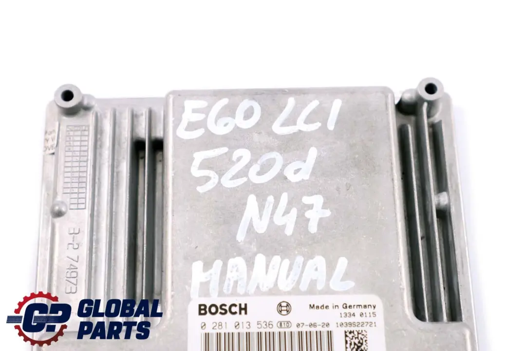 N47 177HP Diesel Engine Unit ECU DDE Manual to BMW E60 E61 LCI 520d with Part number 7807827 BMW E60 E61 LCI 520d N47 177HP Diesel Engine Unit ECU DDE Manual - SKU 7807827 - Part number 7807827