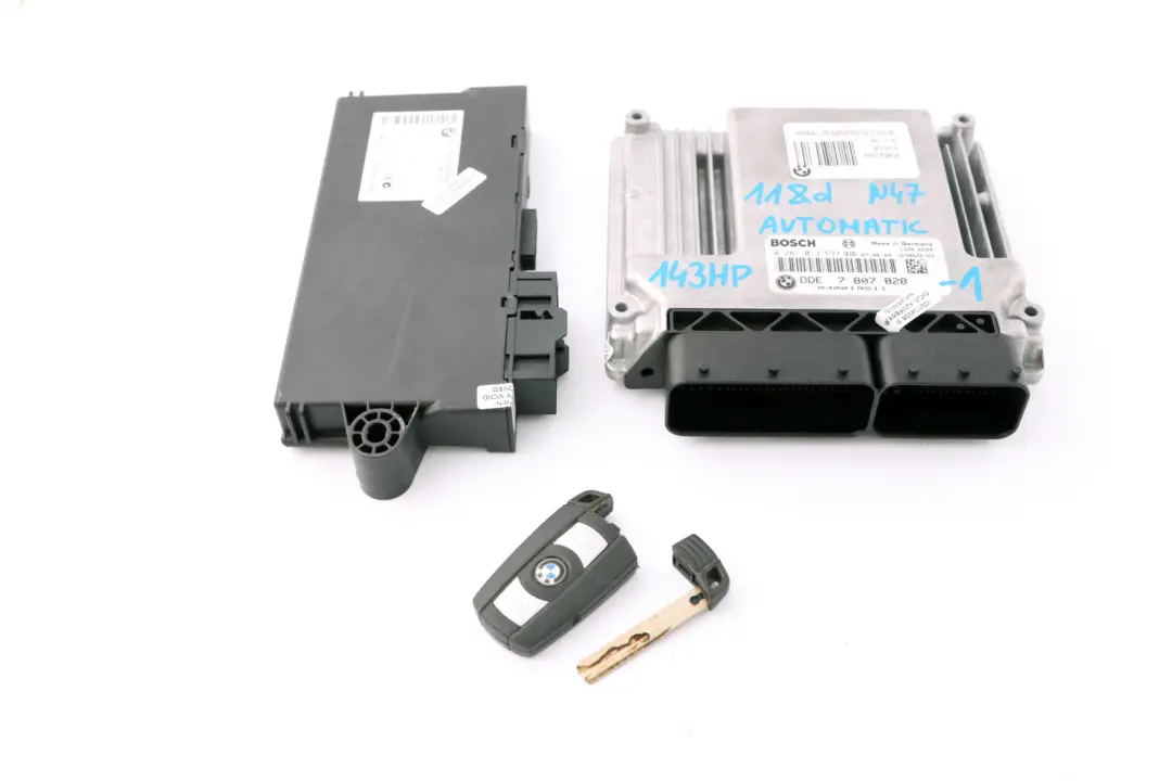 BMW E87 LCI E90 118d 318d N47 Diesel ECU DDE CAS3 Schlüssel Automatik Getriebe - SKU 7807828-1 - Teilenummer 7807828