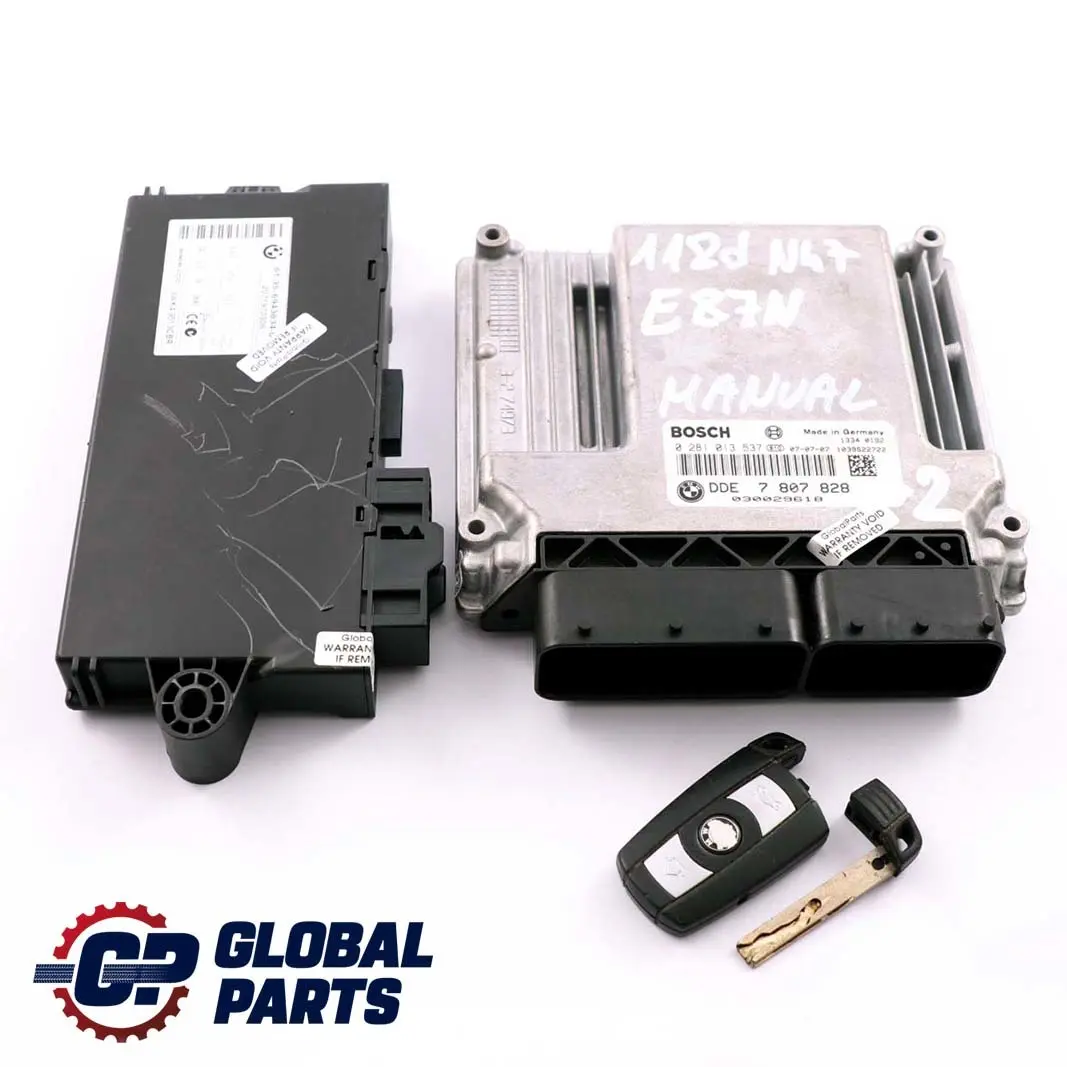BMW E87 LCI E90 118d 318d N47 Diesel ECU KIT DDE CAS3 Key - SKU 7807828-2 - Numero di parte 7807828