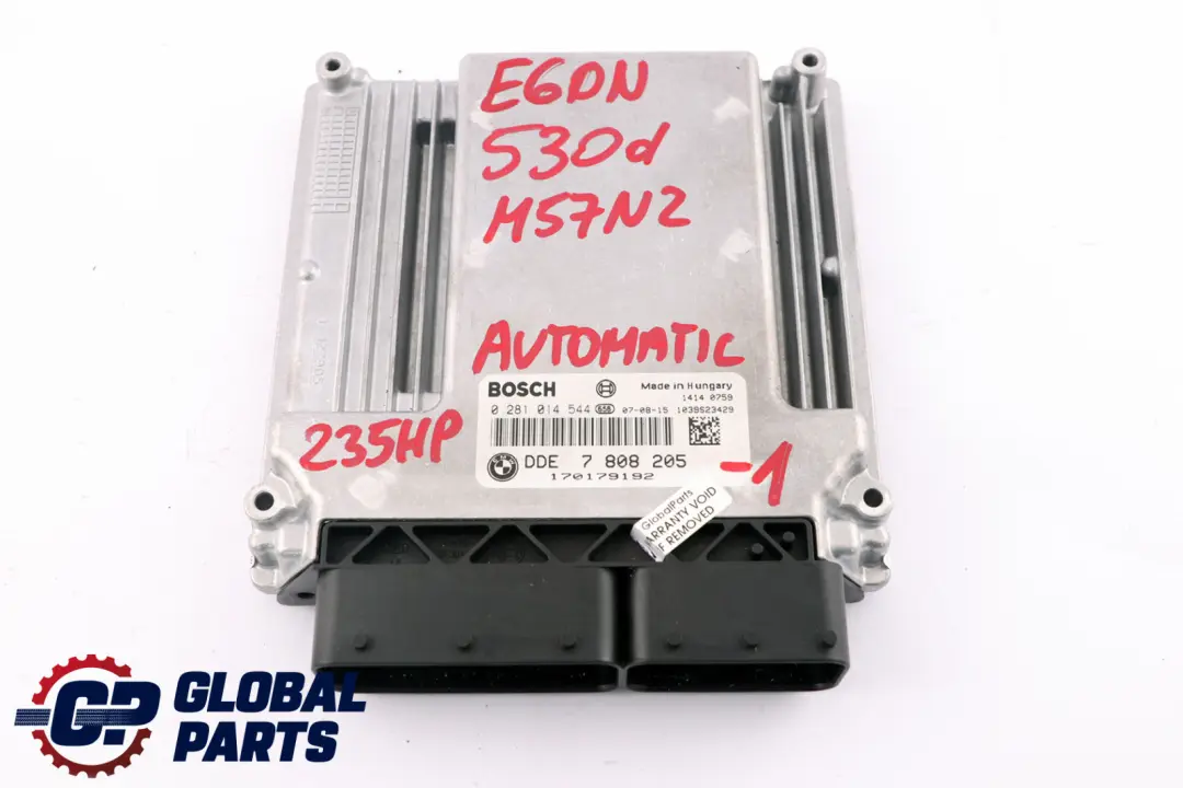 BMW 5 Series E60 E61 LCI 530d M57N2 235HP Engine ECU KIT DDE CAS + Key - SKU 7808205-1 - Part number 7808205