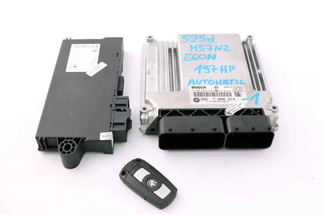 M57N2 325d 525d ECU Kit DDE + CAS3 + Key to BMW 3 5 Series E60 LCI E90 E91 with Part number 7808314 BMW 3 5 Series E60 LCI E90 E91 M57N2 325d 525d ECU Kit DDE + CAS3 + Key - SKU 7808314-1 - Part number 7808314