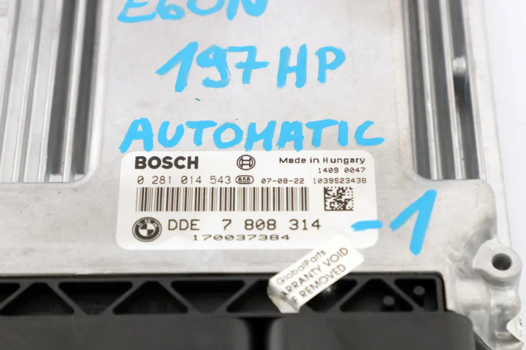 M57N2 325d 525d ECU Kit DDE + CAS3 + Key to BMW 3 5 Series E60 LCI E90 E91 with Part number 7808314 BMW 3 5 Series E60 LCI E90 E91 M57N2 325d 525d ECU Kit DDE + CAS3 + Key - SKU 7808314-1 - Part number 7808314