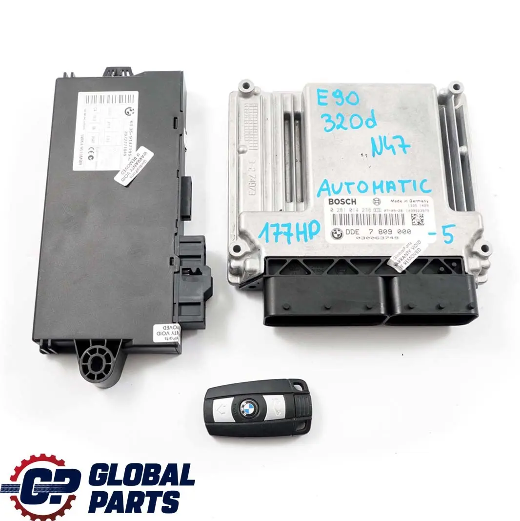 N47 ECU Kit DDE CAS3 + Key Automatic to BMW E60 E87 E90 120d 320d 520d with Part number 7809000 BMW E60 E87 E90 120d 320d 520d N47 ECU Kit DDE CAS3 + Key Automatic - SKU 7809000-5 - Part number 7809000