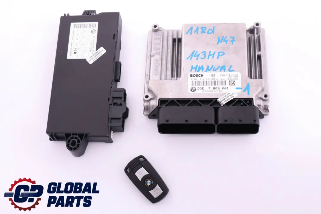 BMW 1 3 Series E87 LCI E90 118d 318d N47 Diesel ECU KIT DDE + CAS3 Key - SKU 7809001-1 - Part number 7809001