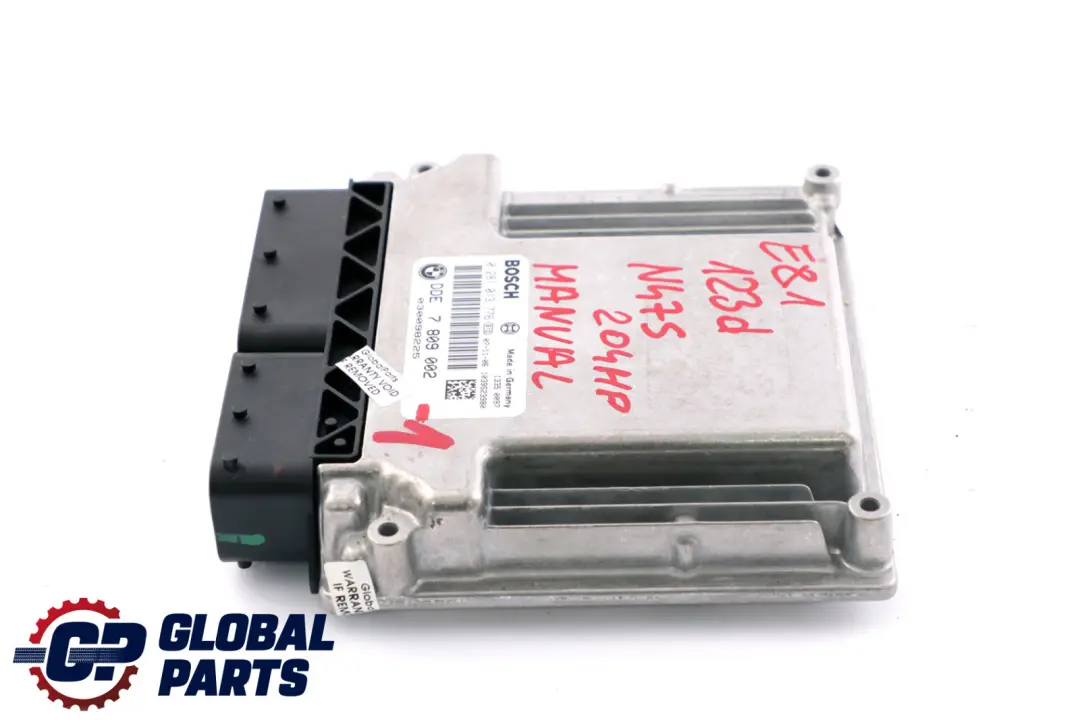 N47S 123d Engine Control Unit DDE Manual BMW E81 E82 E87 LCI - SKU 7809002-1 - Part number 7809002