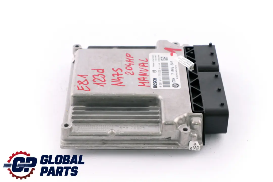 N47S 123d Engine Control Unit DDE Manual BMW E81 E82 E87 LCI - SKU 7809002-1 - Part number 7809002