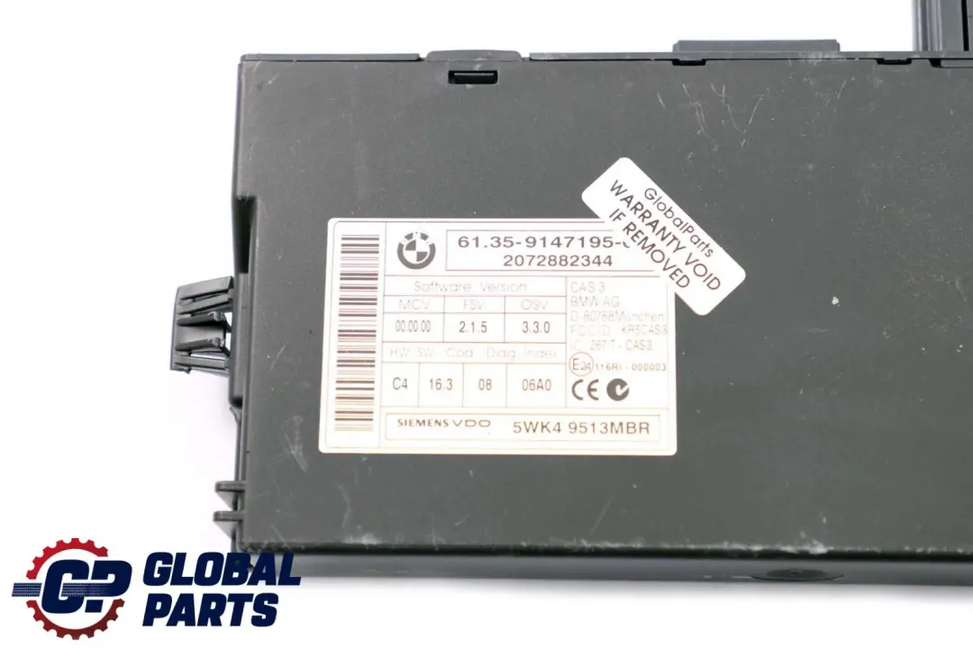 Mini R55 R56 Diesel W16 1.6 109HP Zestaw ECU DDE CAS3 Klucz - SKU 7809794-1 - Numer Części 7809794
