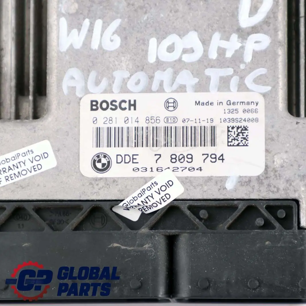 109HP ECU Kit DDE CAS3 + Key Automatic to Mini Cooper D R55 R56 Diesel W16 with Part number 7809794 Mini Cooper D R55 R56 Diesel W16 109HP ECU Kit DDE CAS3 + Key Automatic - SKU 7809794 - Part number 7809794