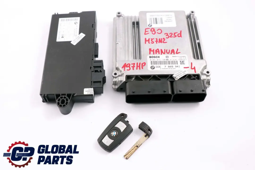 M57N2 197HP ECU Kit DDE CAS3 + Key to BMW 3 5 Series E60 LCI E90 325d 525d with Part number 7809941 BMW 3 5 Series E60 LCI E90 325d 525d M57N2 197HP ECU Kit DDE CAS3 + Key - SKU 7809941-4 - Part number 7809941