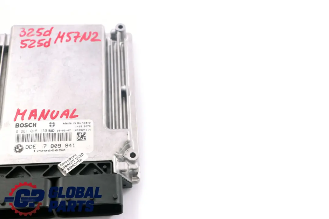 BMW E60 LCI E90 M57N2 325d 525d Steuergerät Motor DDE Schaltgetriebe - SKU 7809941 - Teilenummer 7809941