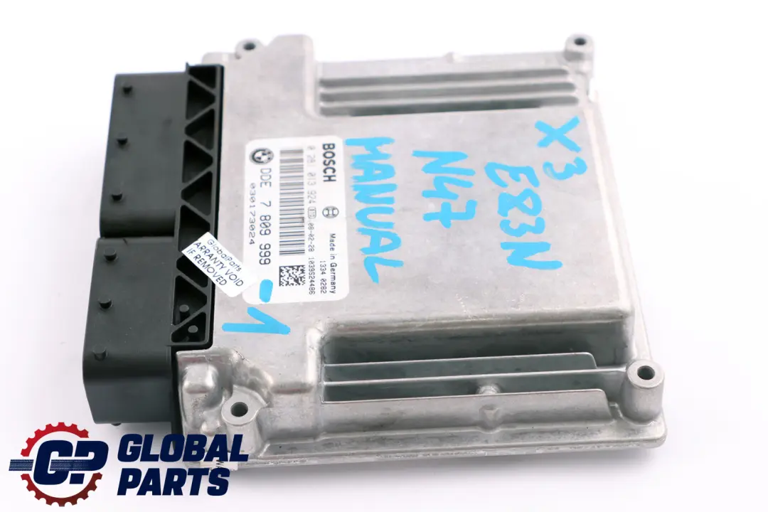 N47 Motor Steuergerät DDE Schaltgetriebe für BMW X3 er E83 LCI 1.8d 2.0d mit Teilenummer 7809999 BMW X3 er E83 LCI 1.8d 2.0d N47 Motor Steuergerät DDE Schaltgetriebe - SKU 7809999-1 - Teilenummer 7809999