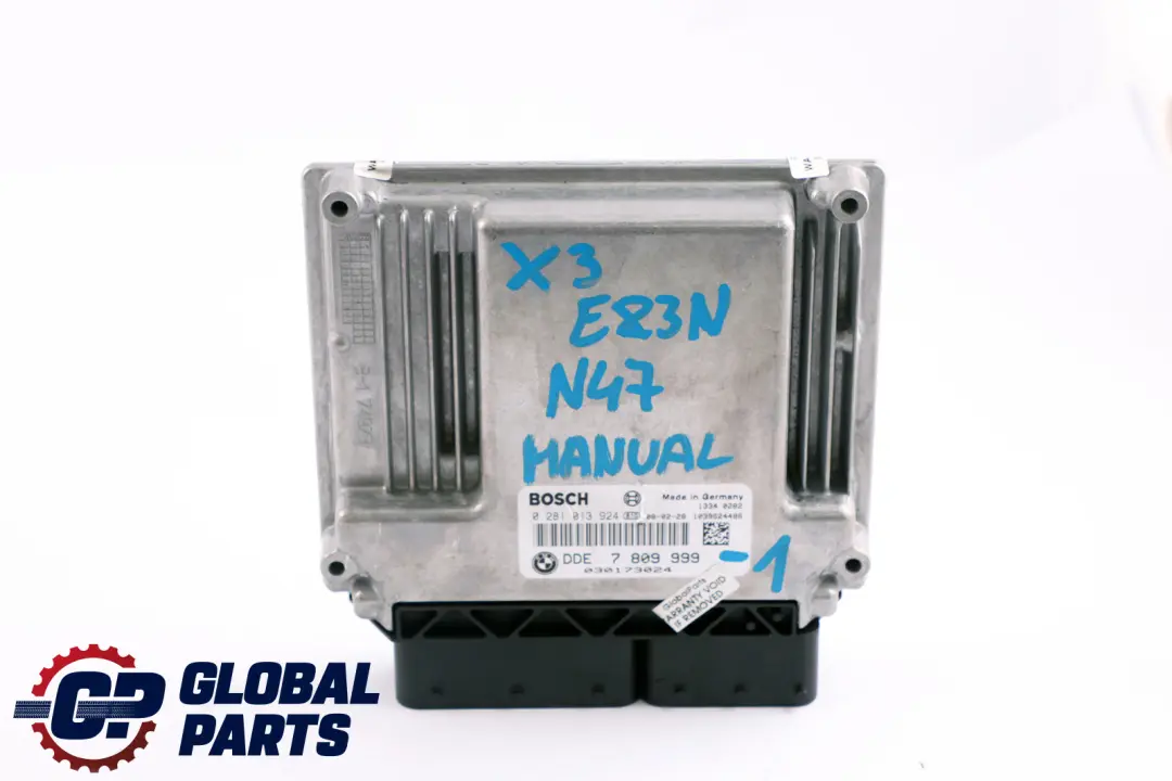 N47 Engine DDE ECU Control Unit Manual to BMW X3 Series E83 LCI 1.8d 2.0d with Part number 7809999 BMW X3 Series E83 LCI 1.8d 2.0d N47 Engine DDE ECU Control Unit Manual - SKU 7809999-1 - Part number 7809999