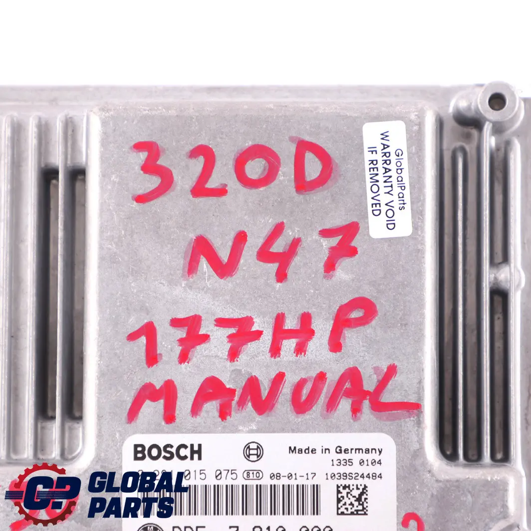 N47 controllo motore ECU DDE per BMW E60 E81 E87 LCI E90 120d 320d 520d con numero di parte 7810000 BMW E60 E81 E87 LCI E90 120d 320d 520d N47 controllo motore ECU DDE - SKU 7810000 - Numero di parte 7810000