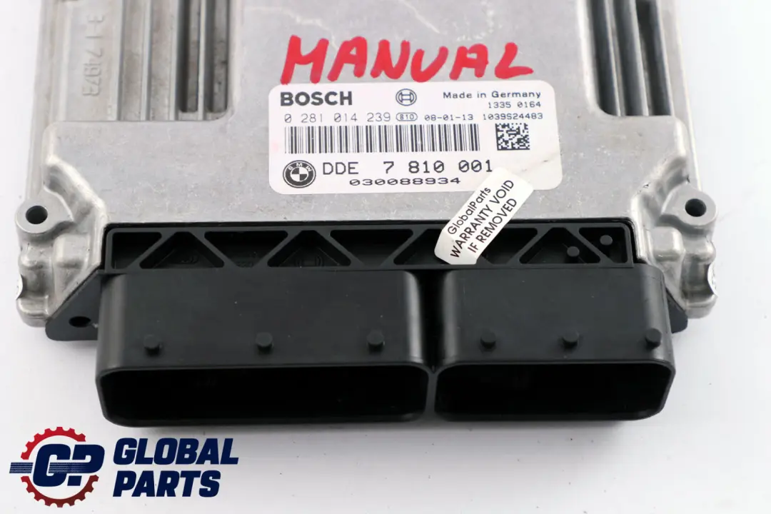 N47 Diesel Engine DDE ECU Control Unit to BMW 1 3 Series E81 E87 LCI E90 with Part number 7810001 BMW 1 3 Series E81 E87 LCI E90 N47 Diesel Engine DDE ECU Control Unit - SKU 7810001 - Part number 7810001
