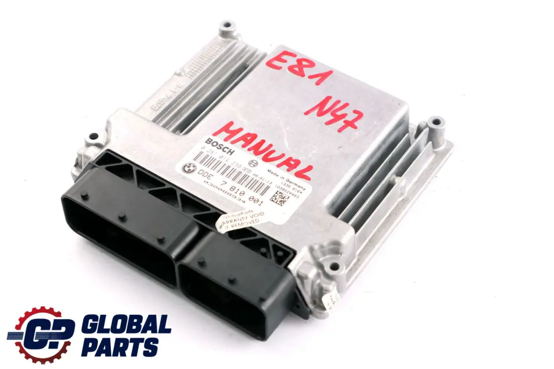 N47 Diesel Engine DDE ECU Control Unit to BMW 1 3 Series E81 E87 LCI E90 with Part number 7810001 BMW 1 3 Series E81 E87 LCI E90 N47 Diesel Engine DDE ECU Control Unit - SKU 7810001 - Part number 7810001