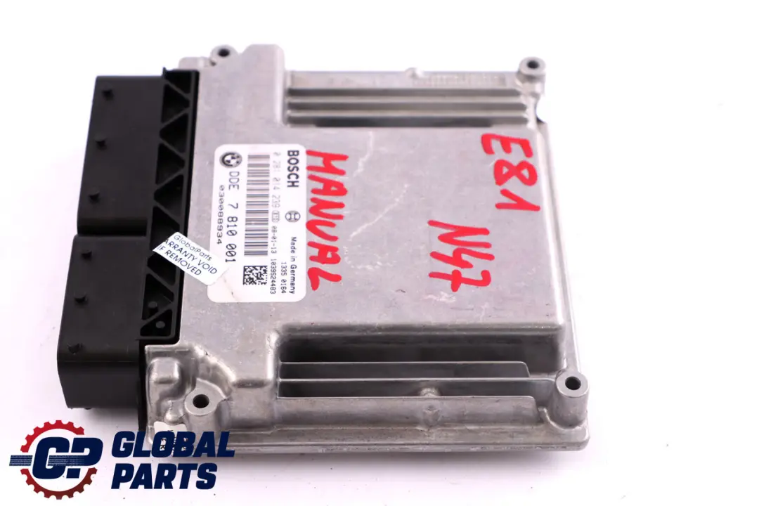 N47 Diesel Engine DDE ECU Control Unit to BMW 1 3 Series E81 E87 LCI E90 with Part number 7810001 BMW 1 3 Series E81 E87 LCI E90 N47 Diesel Engine DDE ECU Control Unit - SKU 7810001 - Part number 7810001