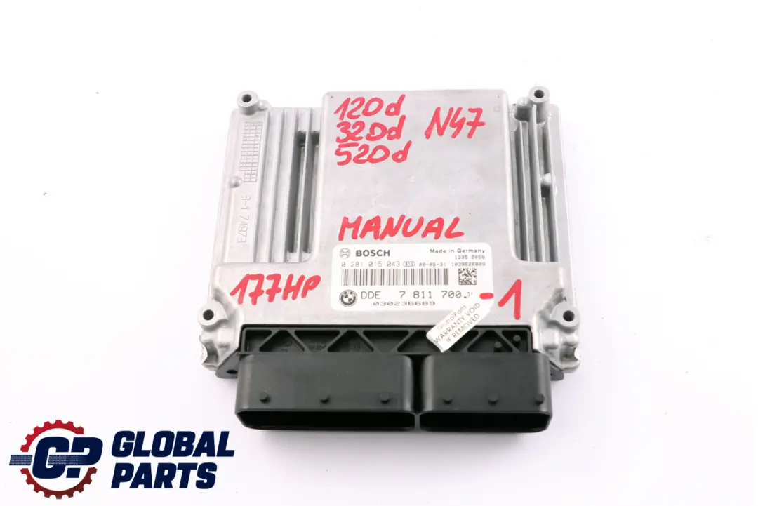 BMW 1 3 Series E81 E87 E90 E91 120d 320d N47 Engine Control Unit ECU DDE - SKU 7811700-1 - Part number 7811700