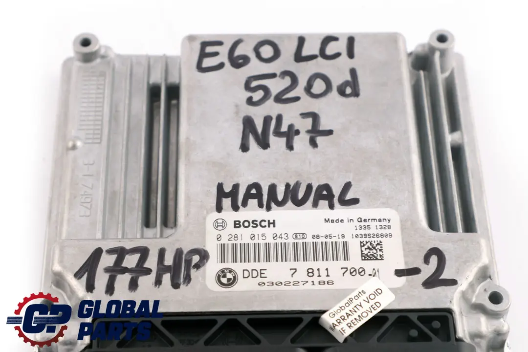 N47 177HP ECU KIT DDE CAS3 + Key Manual to BMW 5 Series E60 E61 LCI 520d with Part number 7811700 BMW 5 Series E60 E61 LCI 520d N47 177HP ECU KIT DDE CAS3 + Key Manual - SKU 7811700-2 - Part number 7811700