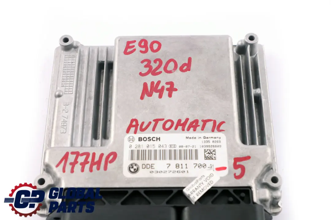 N47 120d 320d 177HP ECU Kit DDE CAS3 Key BMW 1 3 Series E81 E87 LCI E90 - SKU 7811700-5 - Part number 7811700