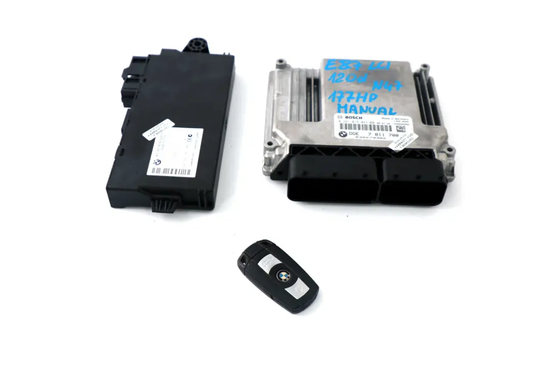 BMW 1 3 Series E81 E87 LCI E90 E91 120d 320d N47 ECU KIT DDE CAS 3 Key - SKU 7811700 - Part number 7811700