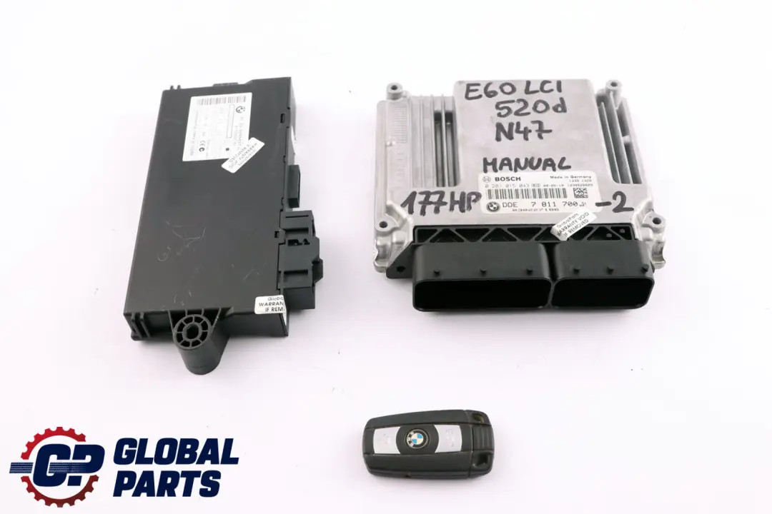 N47 ECU KIT DDE CAS 3 Clave para BMW E81 E87 LCI E90 E91 120d 320d con número de pieza 7811700 BMW E81 E87 LCI E90 E91 120d 320d N47 ECU KIT DDE CAS 3 Clave - SKU 7811700 - Número de pieza 7811700