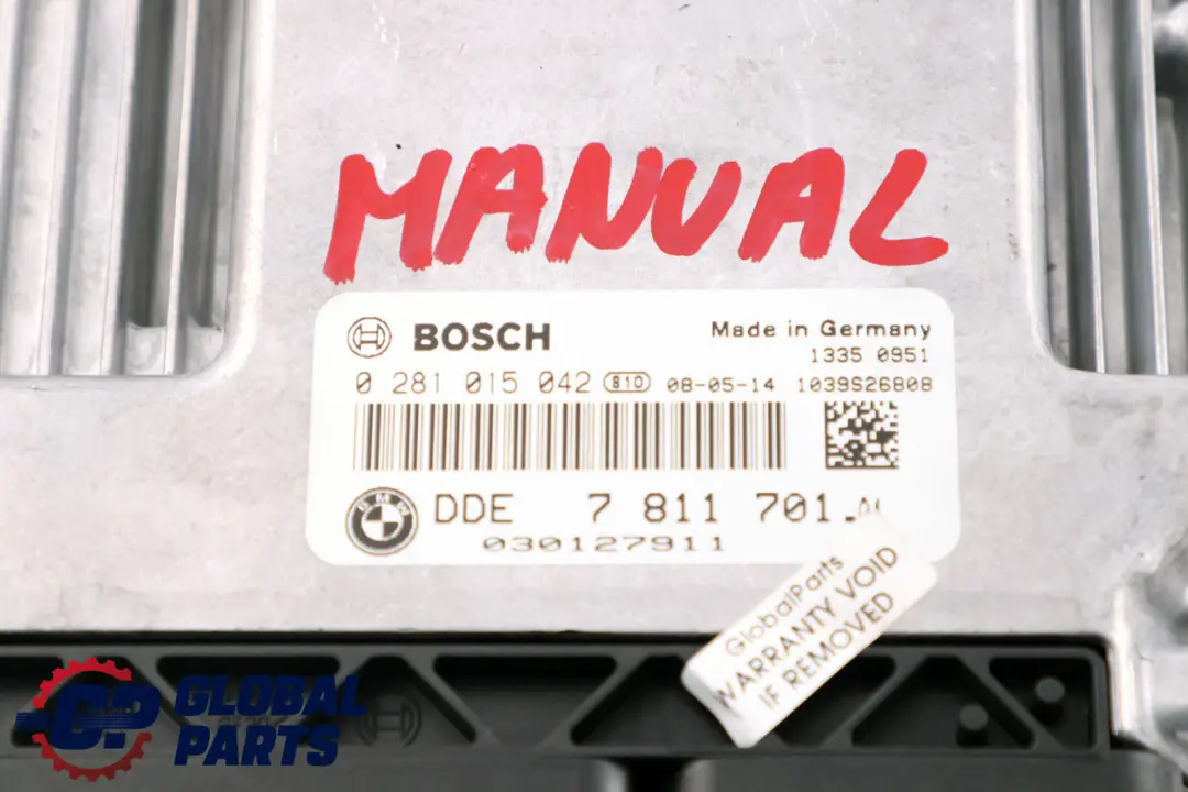 BMW 1 3 Series E87 LCI E90 E91 N47 DDE Engine Control Unit Diesel ECU - SKU 7811701-2 - Part number 7811701