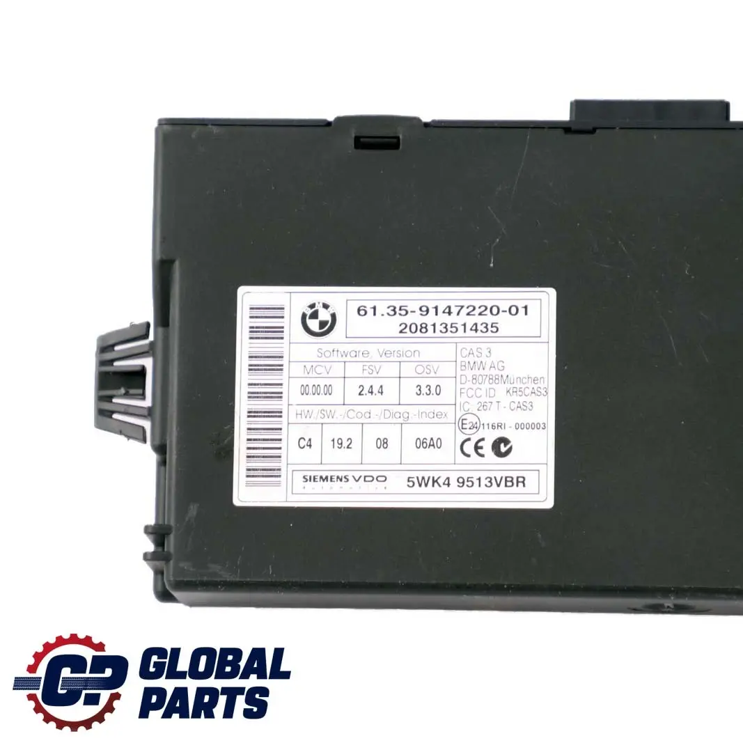 BMW E87 LCI E90 118d 318d Diesel N47 Diesel ECU KIT DDE + CAS3 + Key - SKU 7811701-4 - Part number 7811701