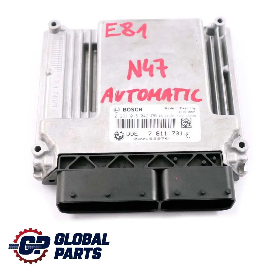 BMW E87 LCI E90 E91 N47 DDE 7811701 Engine Control Unit Diesel ECU Automatic