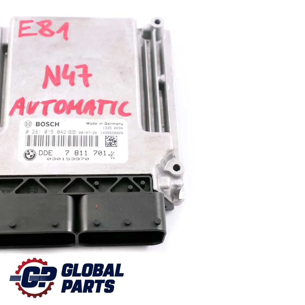 BMW E87 LCI E90 E91 N47 DDE Unidad Control Motor Diesel ECU Automático - SKU 7811701 - Número de pieza 7811701