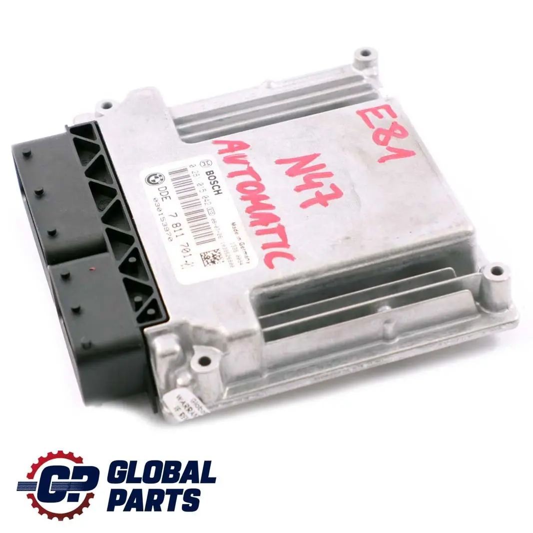 BMW E87 LCI E90 E91 N47 DDE Unità controllo motore Diesel ECU Automatico - SKU 7811701 - Numero di parte 7811701