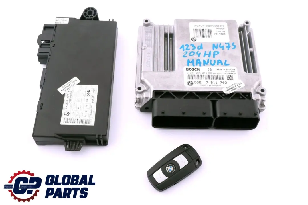 N47S 123d ECU Kit DDE CAS 3 Key Manual BMW E81 E82 E87 LCI E88 - SKU 7811702 - Part number 7811702