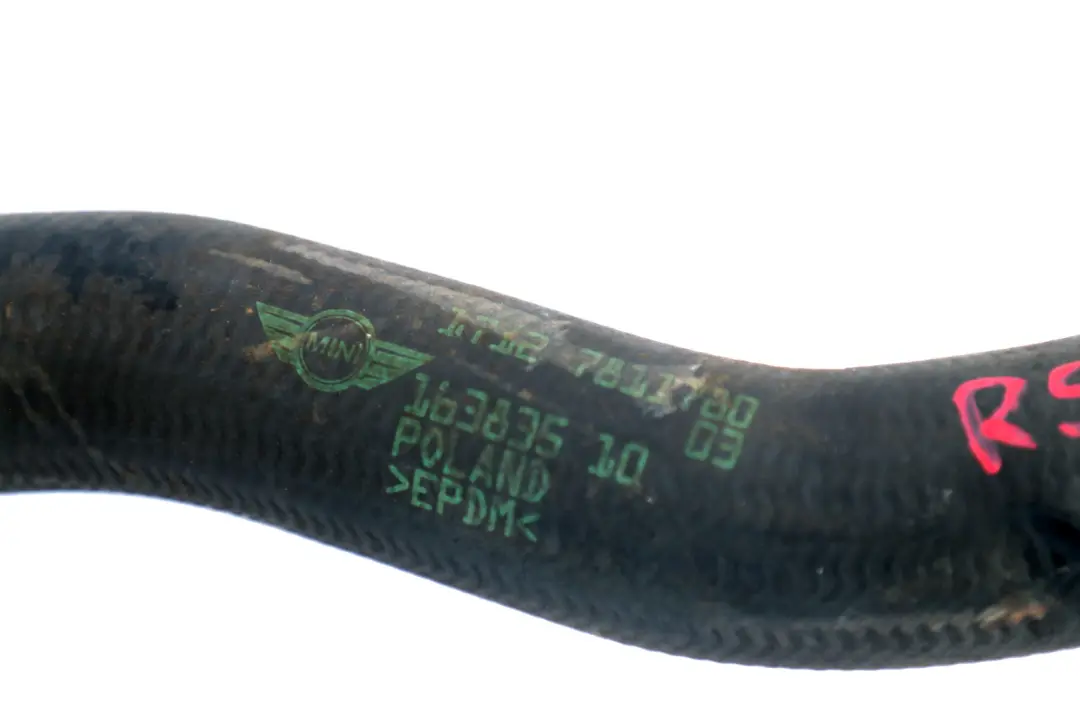 N47N Tubo De agua Manguera De refrigerante para Mini R55 R56 R57 LCI R58 R59 con número de pieza 7811780 Mini R55 R56 R57 LCI R58 R59 N47N Tubo De agua Manguera De refrigerante - SKU 7811780 - Número de pieza 7811780