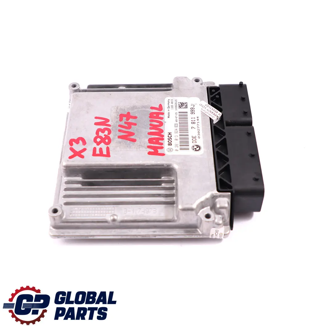 BMW X3 E83 LCI 2.0d N47 177CV Motor Unidad de Control ECU DDE Manual - SKU 7811999 - Número de pieza 7811999