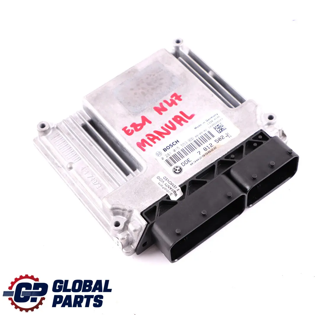 N47S Engine Control Unit ECU DDE Manual to BMW E81 E82 E87 LCI E88 123d with Part number 7812502 BMW E81 E82 E87 LCI E88 123d N47S Engine Control Unit ECU DDE Manual - SKU 7812502 - Part number 7812502