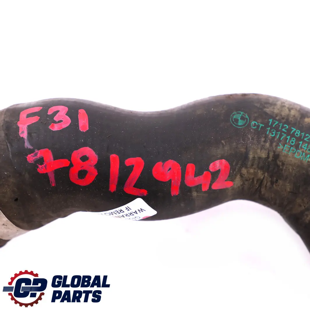 N57N Radiator Coolant Hose Pipe BMW 3 4 Series F30 F31 F32 330d 430d - SKU 7812942 - Part number 7812942