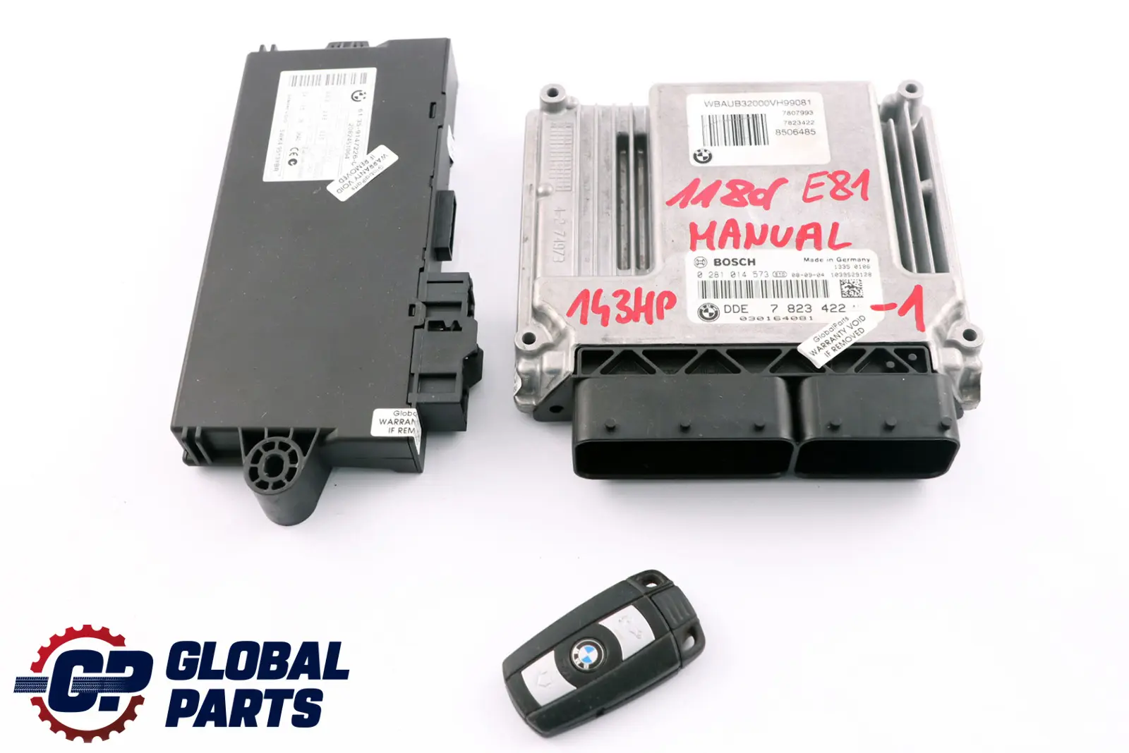 BMW E81 E87 E90 LCI 118D 318D N47 Diesel Ecu Kit Dde Cas3 Key 7823422