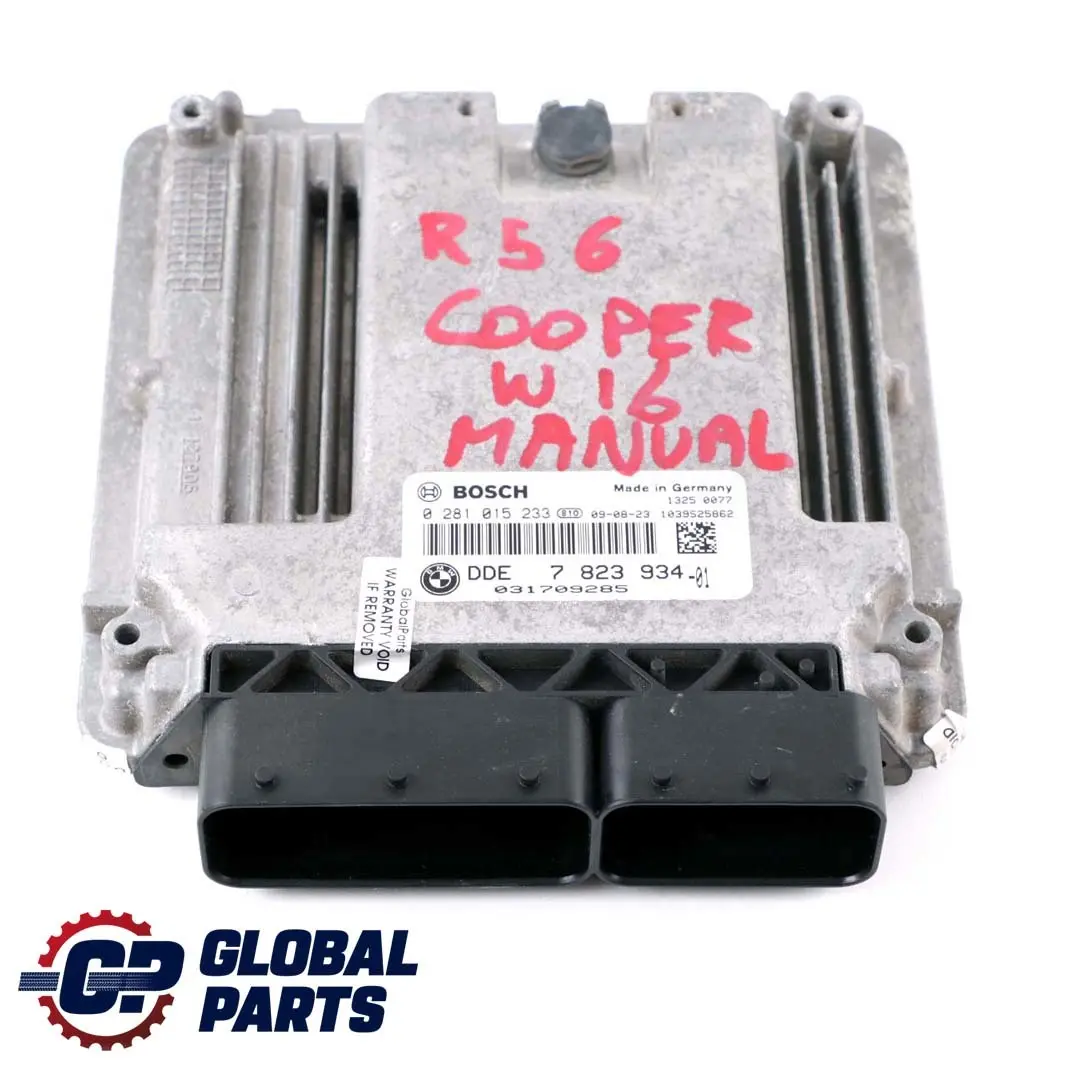 Mini Cooper D R55 R56 Diesel W16 1.6 Steuergerät DDE CAS3 + Schlüssel - SKU 7823934 - Teilenummer 7823934